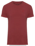Camiseta Ellus Masculina Cotton Fine Classic Logo Mescla Vermelha