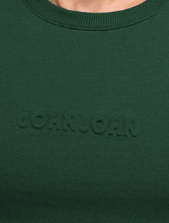 Moletom John John Masculino Embossed Logo Verde Escuro