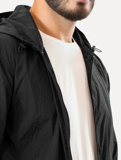 Jaqueta Original Penguin Masculina Corta-Vento Sport Nylon Preta