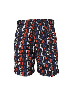 Short Aeropostale Masculino Swimwear Vertical Colors Logo Preto