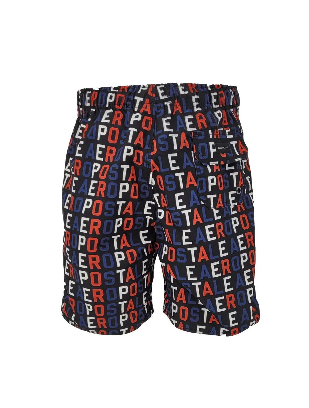 Short Aeropostale Masculino Swimwear Vertical Colors Logo Preto