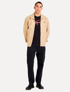 Camiseta Tommy Jeans Masculina Regular Signature Twist Logo Tee Preta