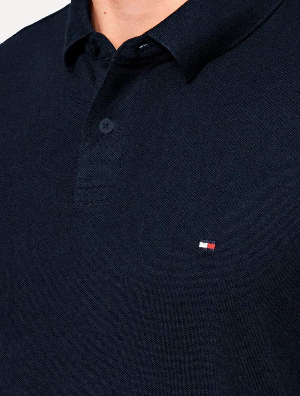 Polo Tommy Hilfiger Masculina Regular Piquet 1985 Azul Escuro