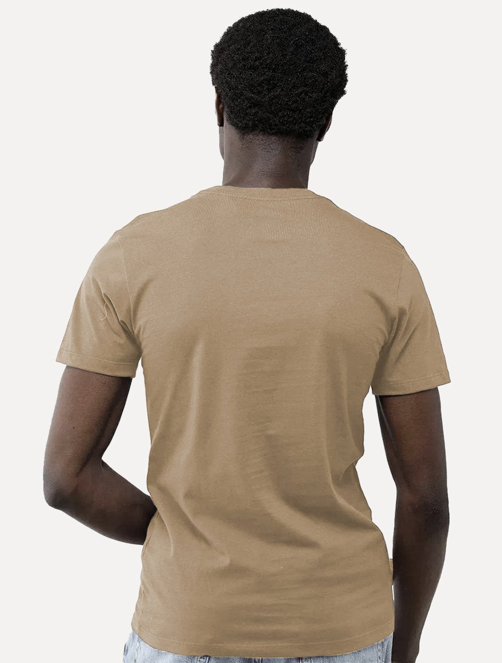 Camiseta Levis Masculina Slim Tag Sleeve Lisa Cáqui Médio