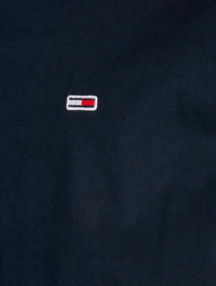 Camisa Tommy Jeans Masculina Regular Entry Poplin Azul Marinho