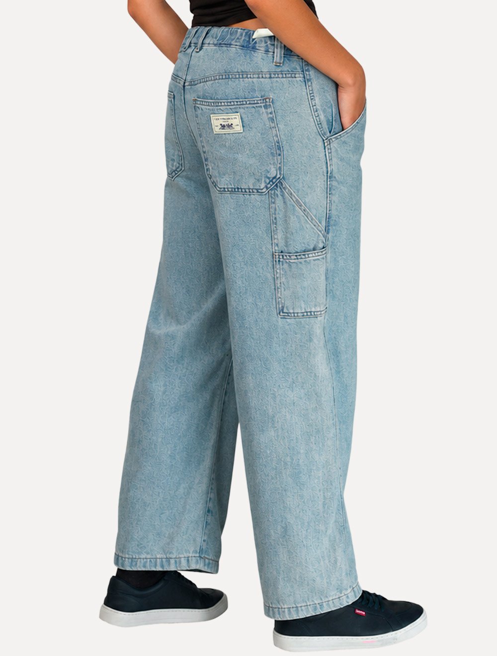 Calça Levis Jeans Feminina 501 Crop Lightweight Azul Claro