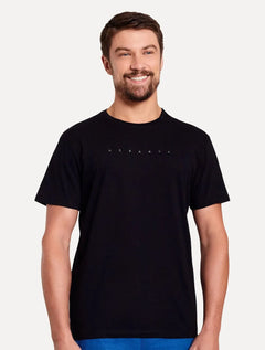 Camiseta Reserva Masculina Estampada Foil Preta