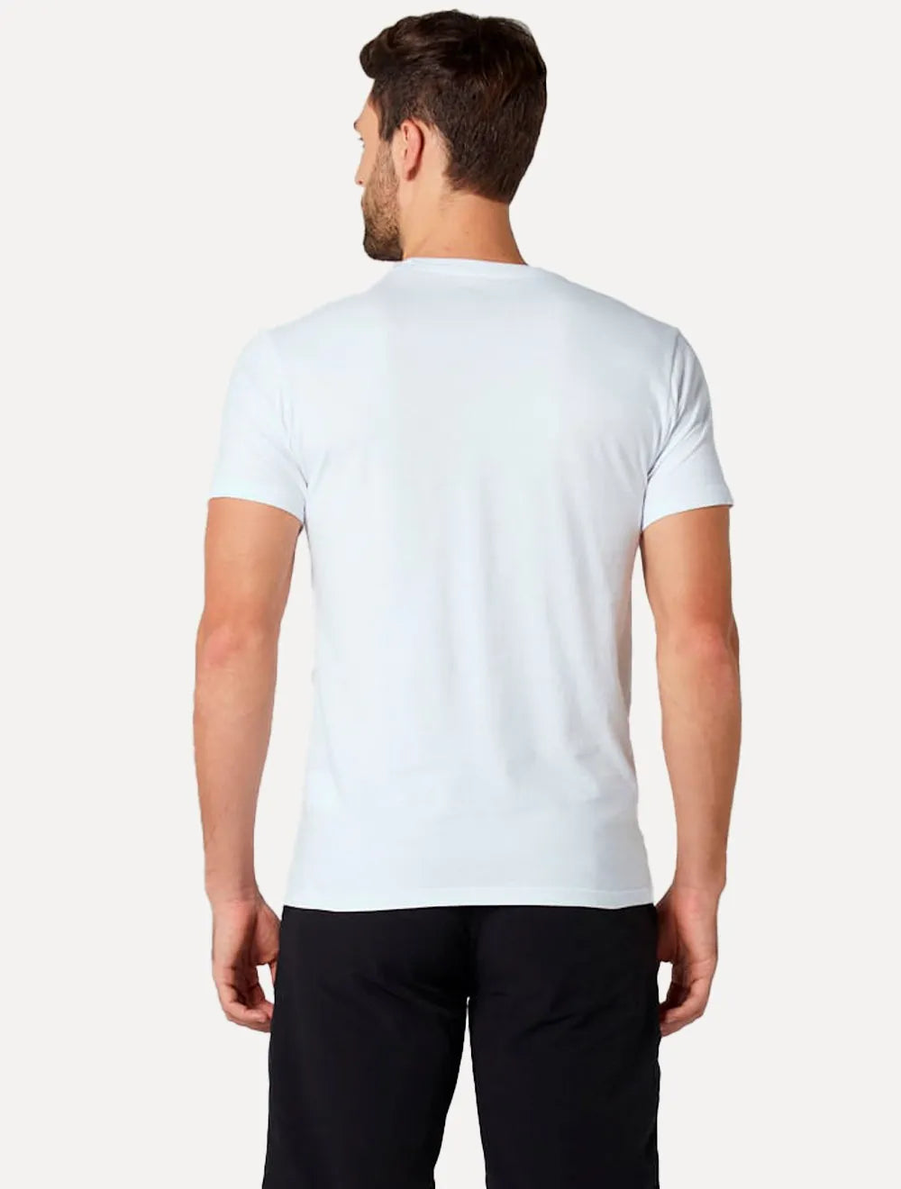 Camiseta Original Penguin Masculina Blue College Logo Branca
