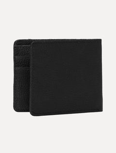 Carteira Calvin Klein Jeans Couro Média CKJ Floater Queima Preta