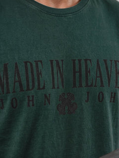 Camiseta John John Masculina Regular Matchpoint Verde Escuro