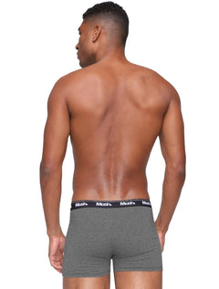 Cueca Mash Boxer Cotton Basic Grafite Mescla