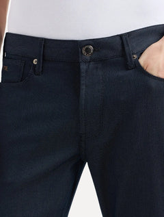 Calça Jeans Empório Armani Masculina J06 Slim Fit Armure 5 Pockets Azul