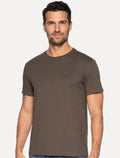 Camiseta Tommy Hilfiger Masculina Essential Cotton Marrom