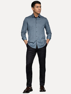 Camisa Aramis Masculina Regular Easy Care Azul Indigo