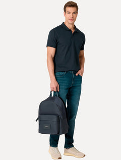 Polo Dudalina Masculina Flex Piquet Azul Marinho