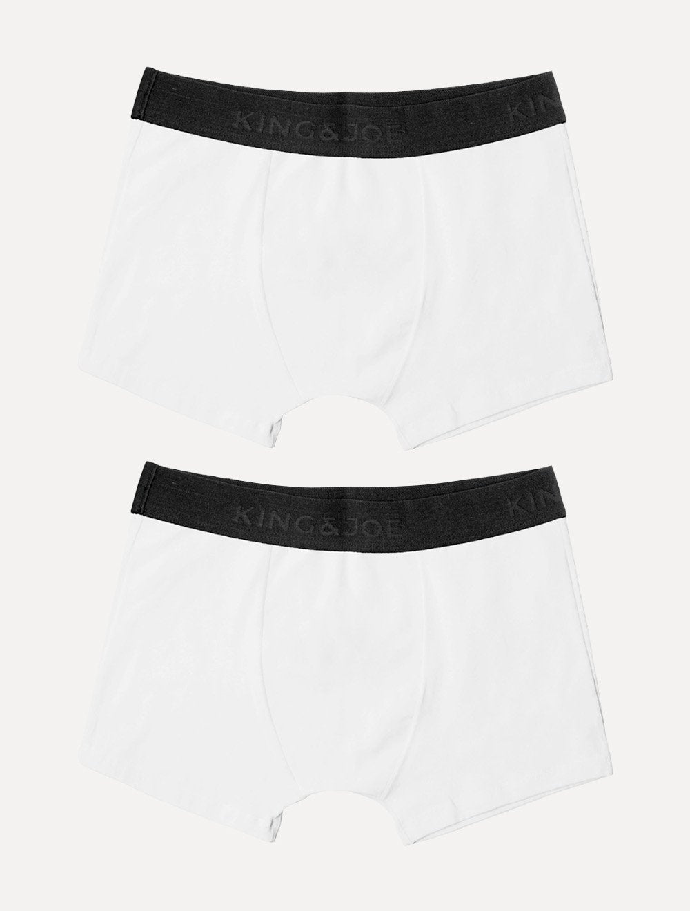 Cueca King & Joe Boxer Lisa Black Logo Branca Pack 2UN AC26701 00002