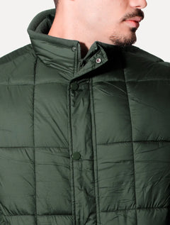 Jaqueta Victory Eagle Masculina Puffer Buttons Verde Escuro