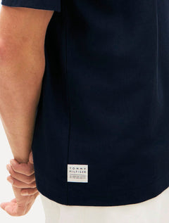 Camiseta Tommy Hilfiger Masculina Flag Relaxed Fit Azul Marinho