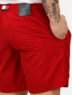 Short Tommy Hilfiger Masculino Regular Fit Long Drawstring Vermelho