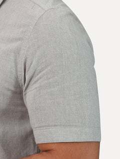 Camisa Aramis Masculina Slim Modal Linho Boa Vista Cáqui Claro