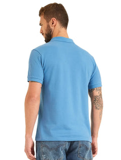 Polo Forum Masculina Piquet Muscle Logo Azul Claro