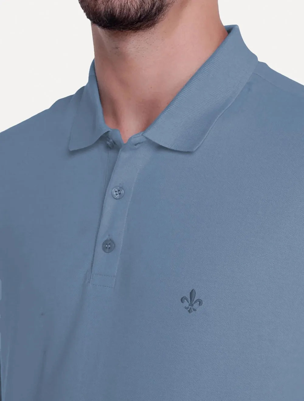 Polo Dudalina Piquet Essentials Cotton Basica Modal Azul Índigo