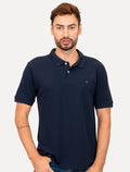 Polo Aramis Masculina Basic Piquet Red Detail Azul Marinho