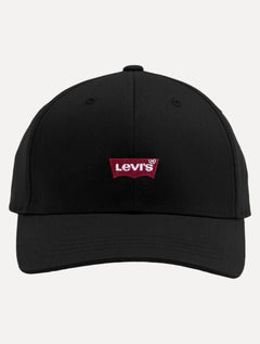 Boné Levis Curved Visor Center Batwing Preto