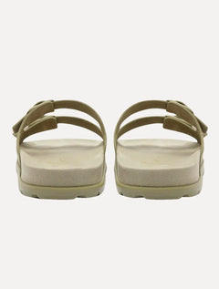 Chinelo Reserva Masculino Duas Fivelas Francisco Nobuck Cáqui