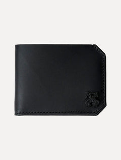 Carteira John John Masculina Couro Joshua Key Metal Preta