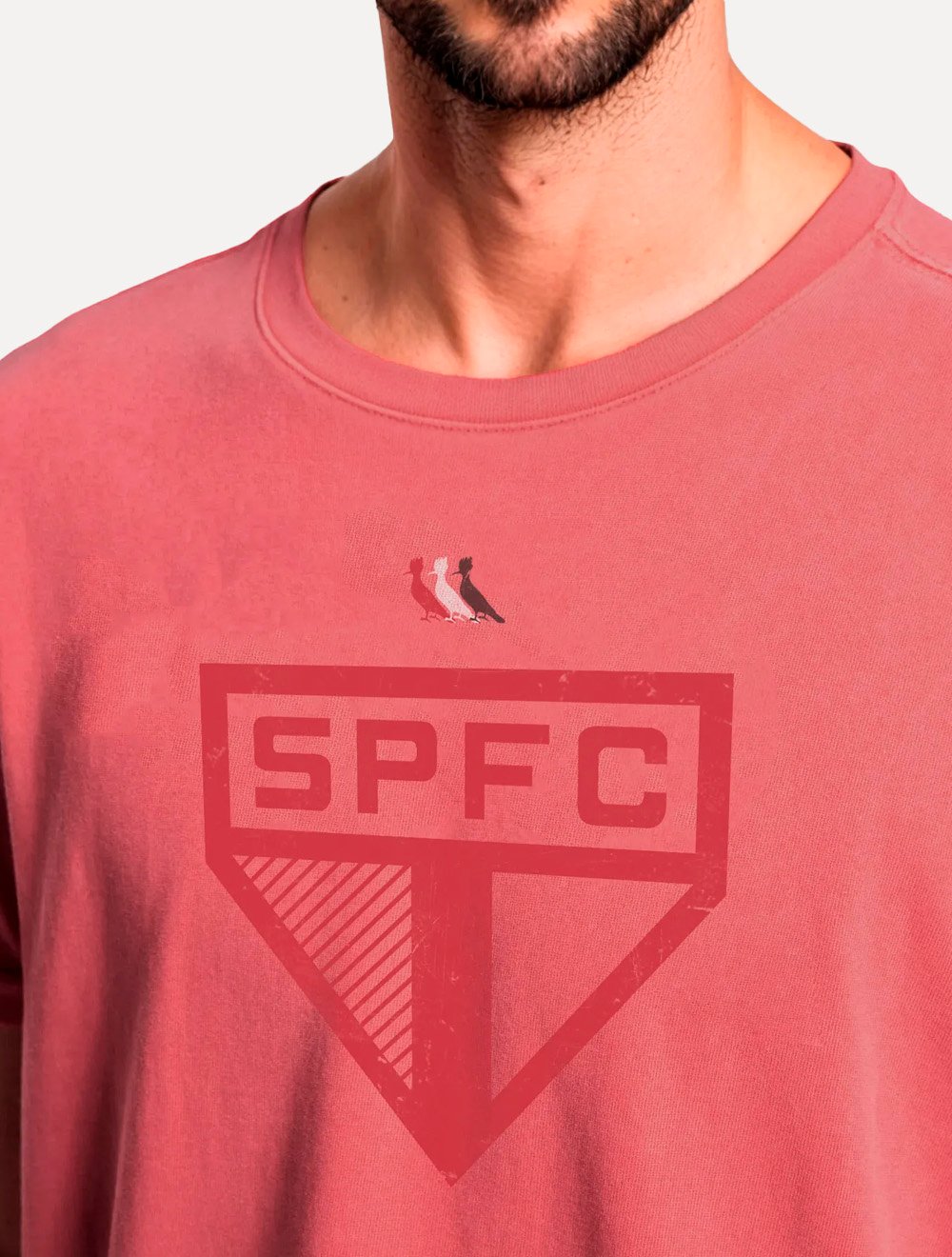 Camiseta Reserva Masculina SPFC Big Shield Vermelha