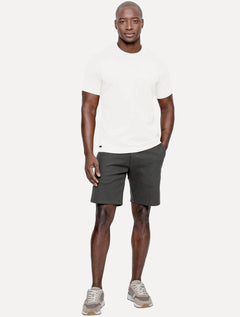 Camiseta K&J Black Masculina Slim Pima Cotton Premium Off-White