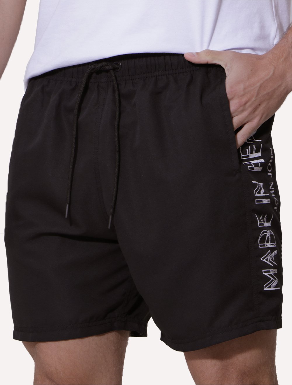 Short John John Masculino Lost In Heaven Preto