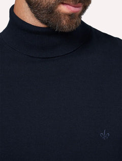 Blusa Dudalina Masculina Tricot Cacharel Cotton Azul Marinho