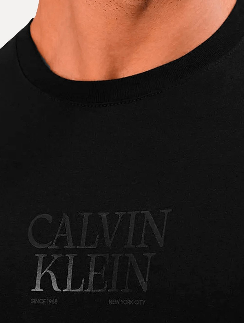 Camiseta Calvin Klein Masculina Big Logo Preta