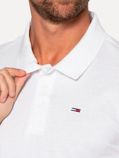 Kit Polos | Tommy Jeans Regular Fine Piquet Preta/Branco