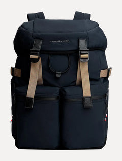 Mochila Tommy Hilfiger Travel Flap Backpack Azul Marinho