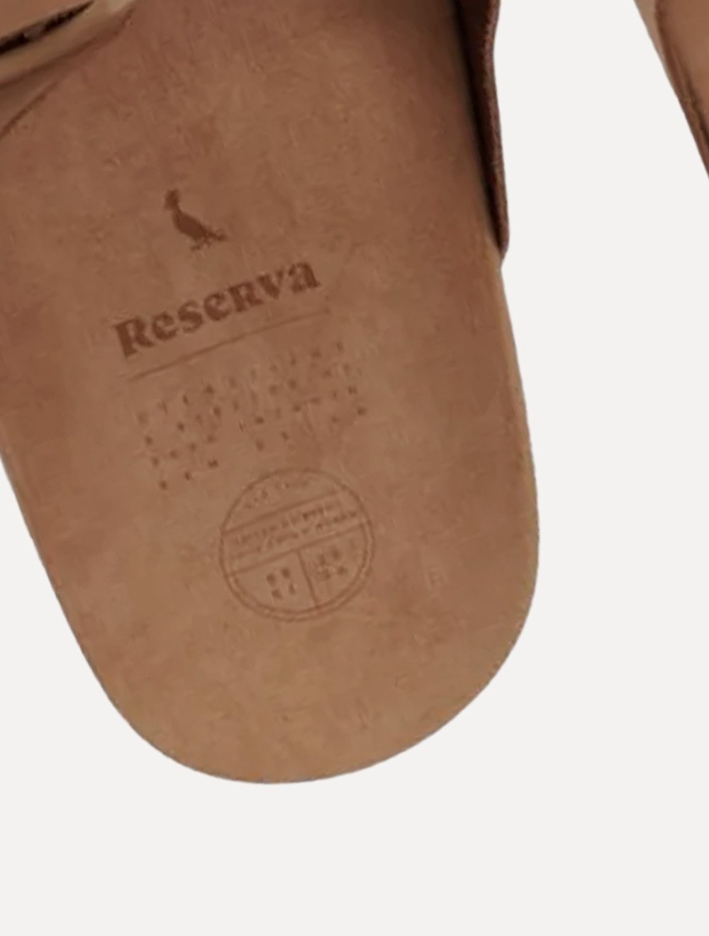 Chinelo Reserva Masculino Duas Fivelas Francisco Nobuck Caramelo