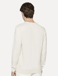 Suéter Tommy Hilfiger Masculino Signature V-Neck Off White
