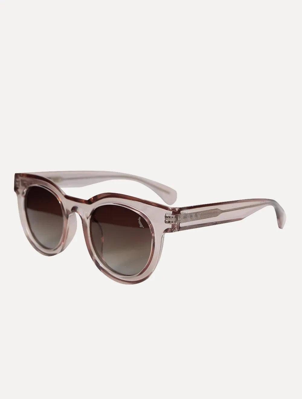 Óculos Reserva de Sol Masculino Round Marrom Claro