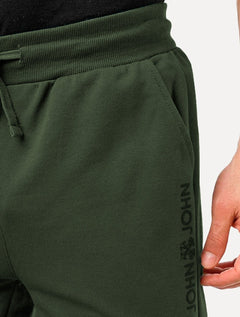 Calça John John Moletom Masculina New Basic Rusty Verde Escuro