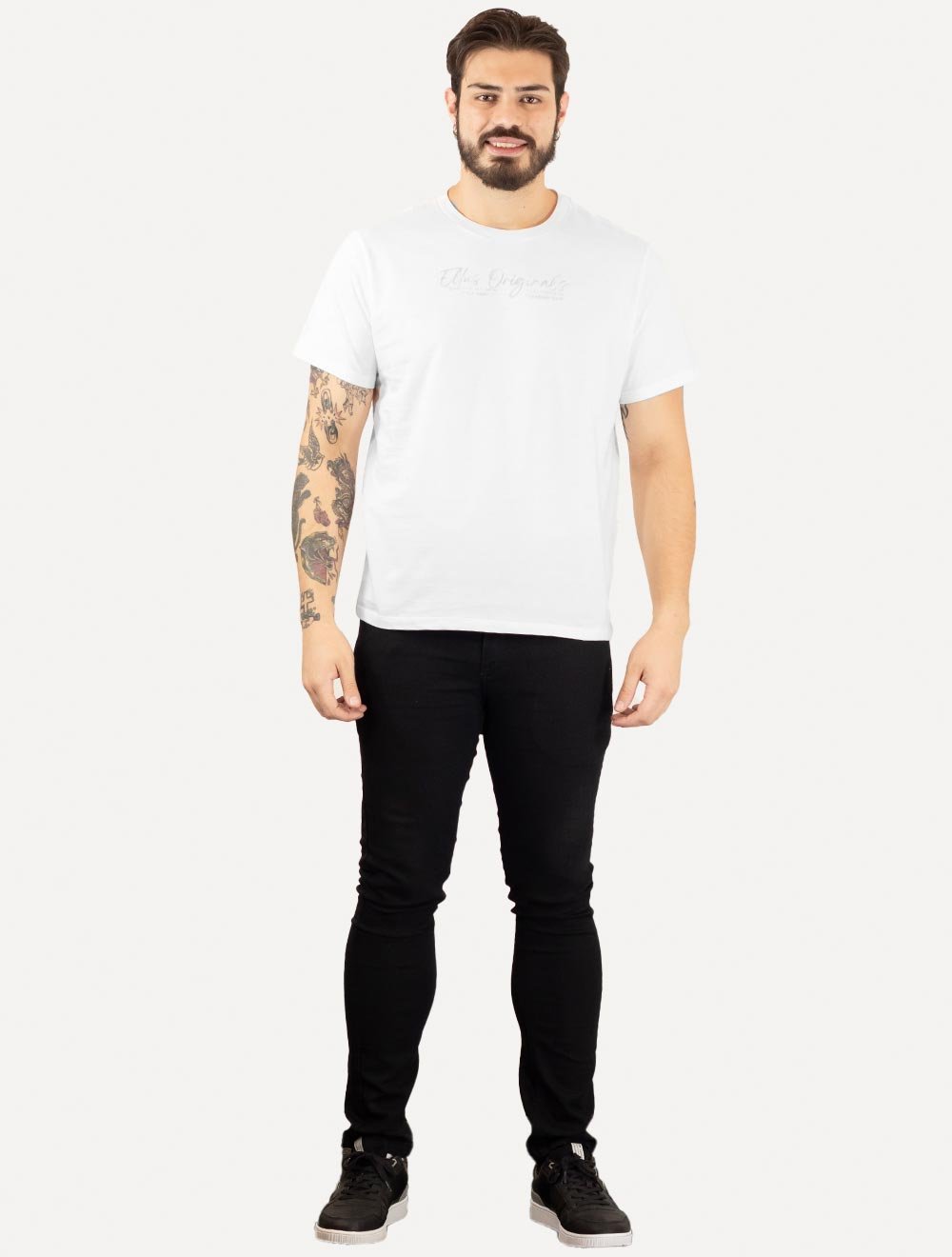 Camiseta Ellus Masculina Cotton Fine Originals Classic Branca