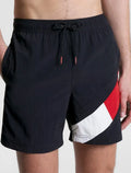 Short Tommy Hilfiger Masculino Medium Drawstring Swimwear Azul Marinho