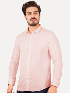 Camisa Original Penguin Masculina Regular Oxford Rosa Claro Mescla