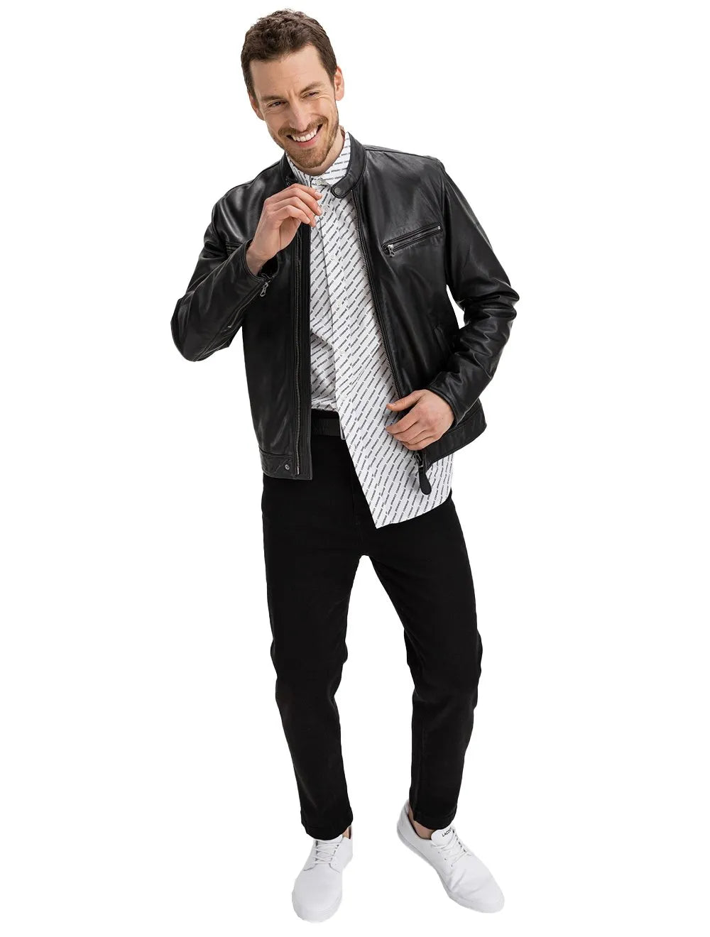 Camisa Diesel Masculina S-Riley-KA-B Logo Branca