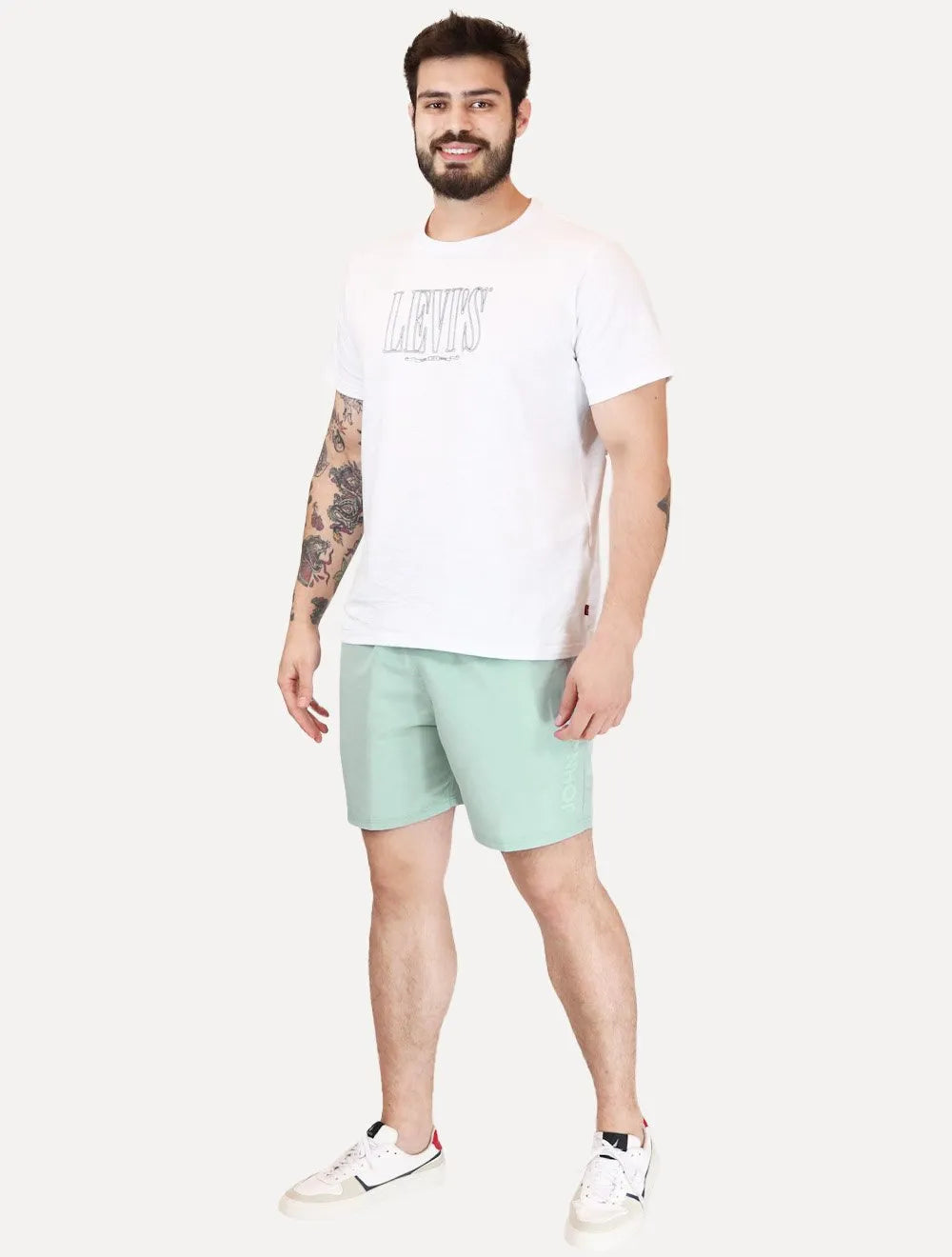 Shorts Reto John John Masculino Fiji Verde Claro