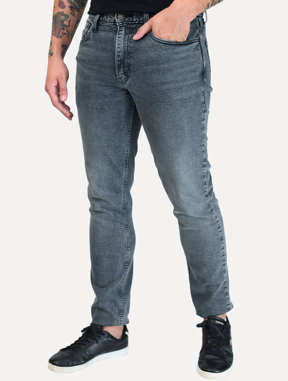 Calça Levis Jeans Masculina 511 Slim Stretch Cinza