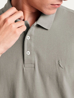 Polo Reserva Masculina Piquet Clássica Cinza