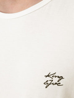 Regata King & Joe Masculina Logomania Malha Signature Off White