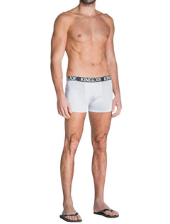 Cueca King & Joe Boxer Lisa Logo Branca Pack 2UN